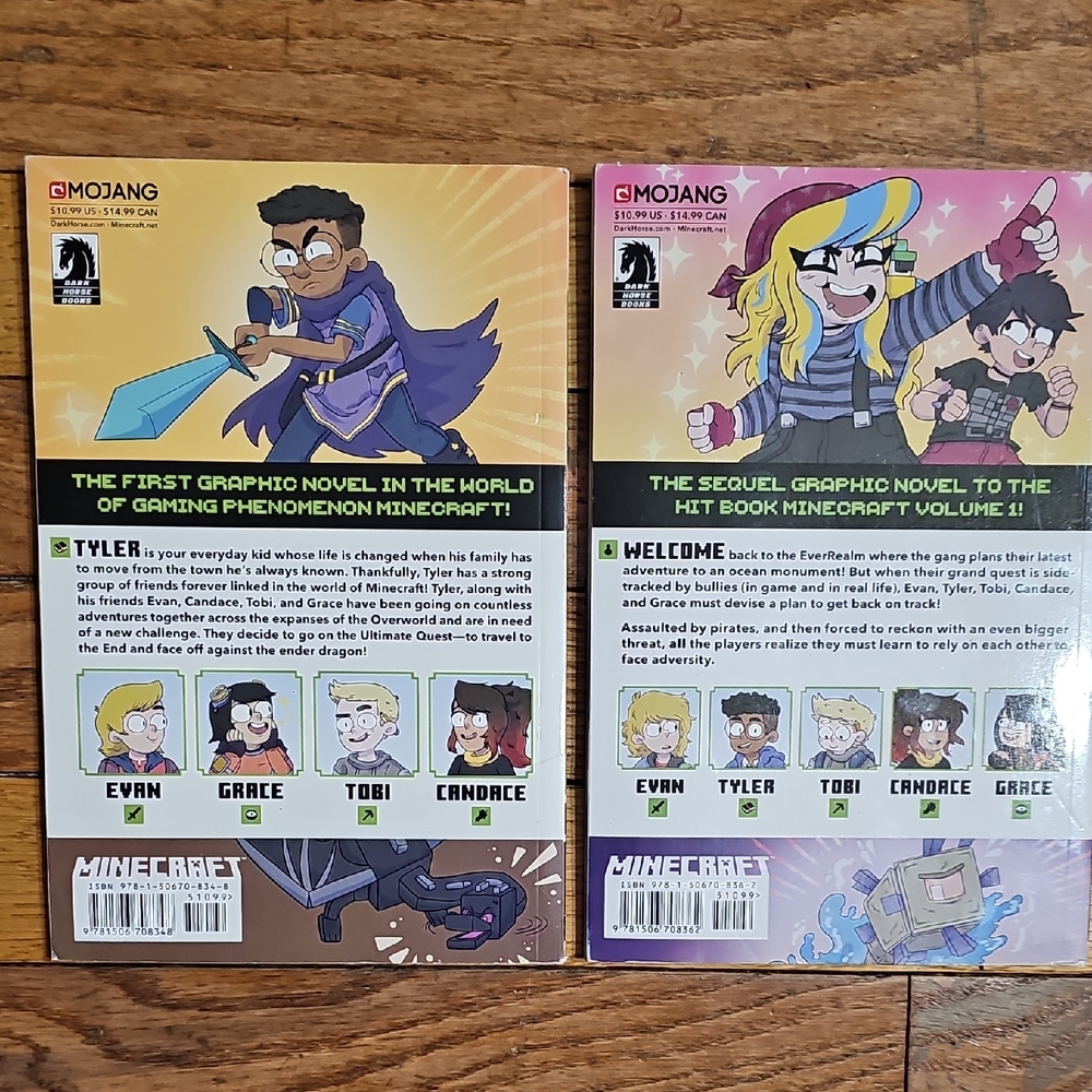 Minecraft Comic Book Set by - Volume 1 & 2 - Picture 2 of 5